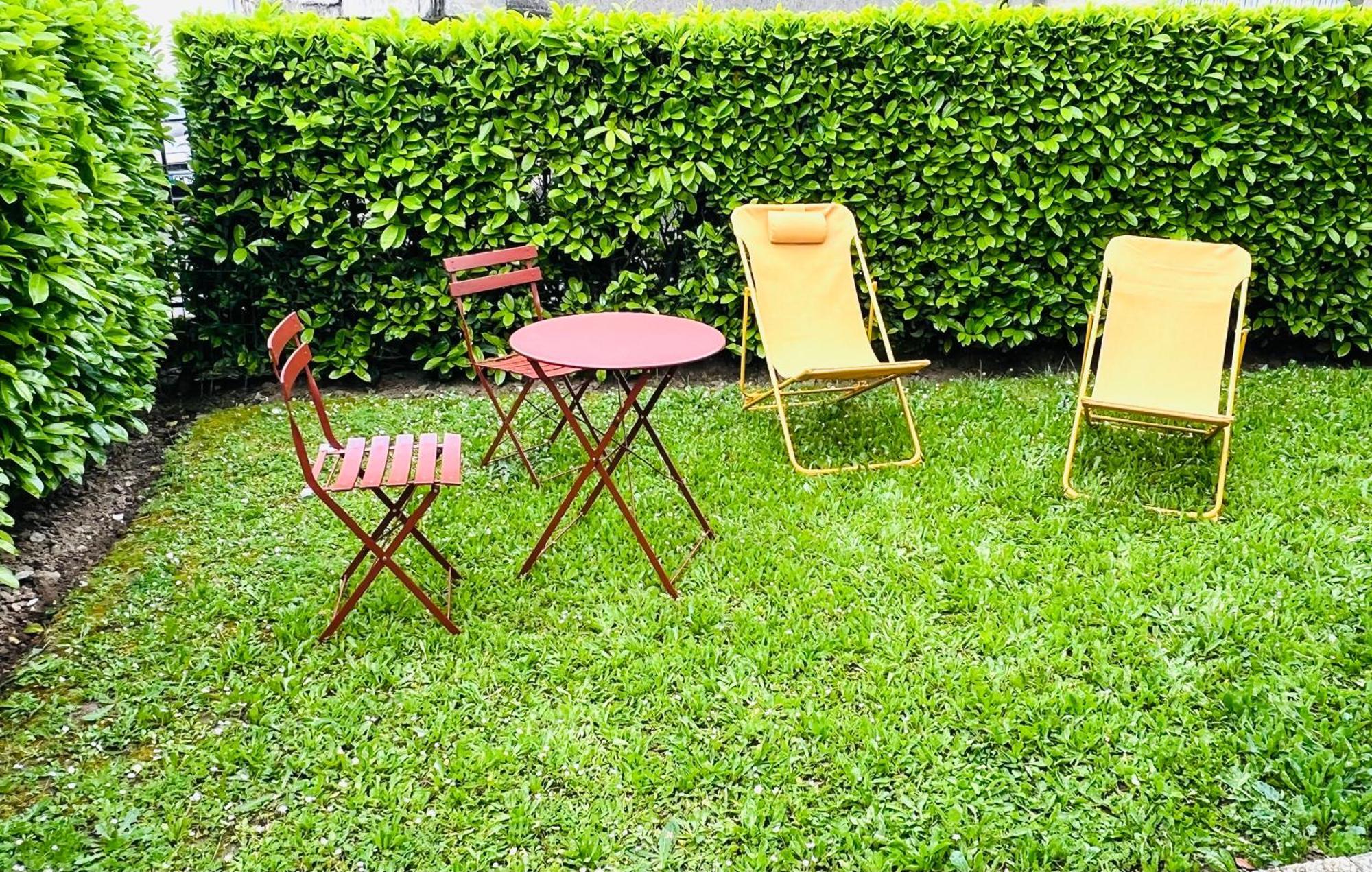 Appartement Standing Avec Jardin, 4 Personnes, Strategiquement Situe Mantes-la-Jolie Esterno foto